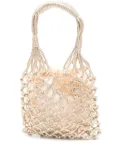 TWINSET mini lurex tote bag - Gold
