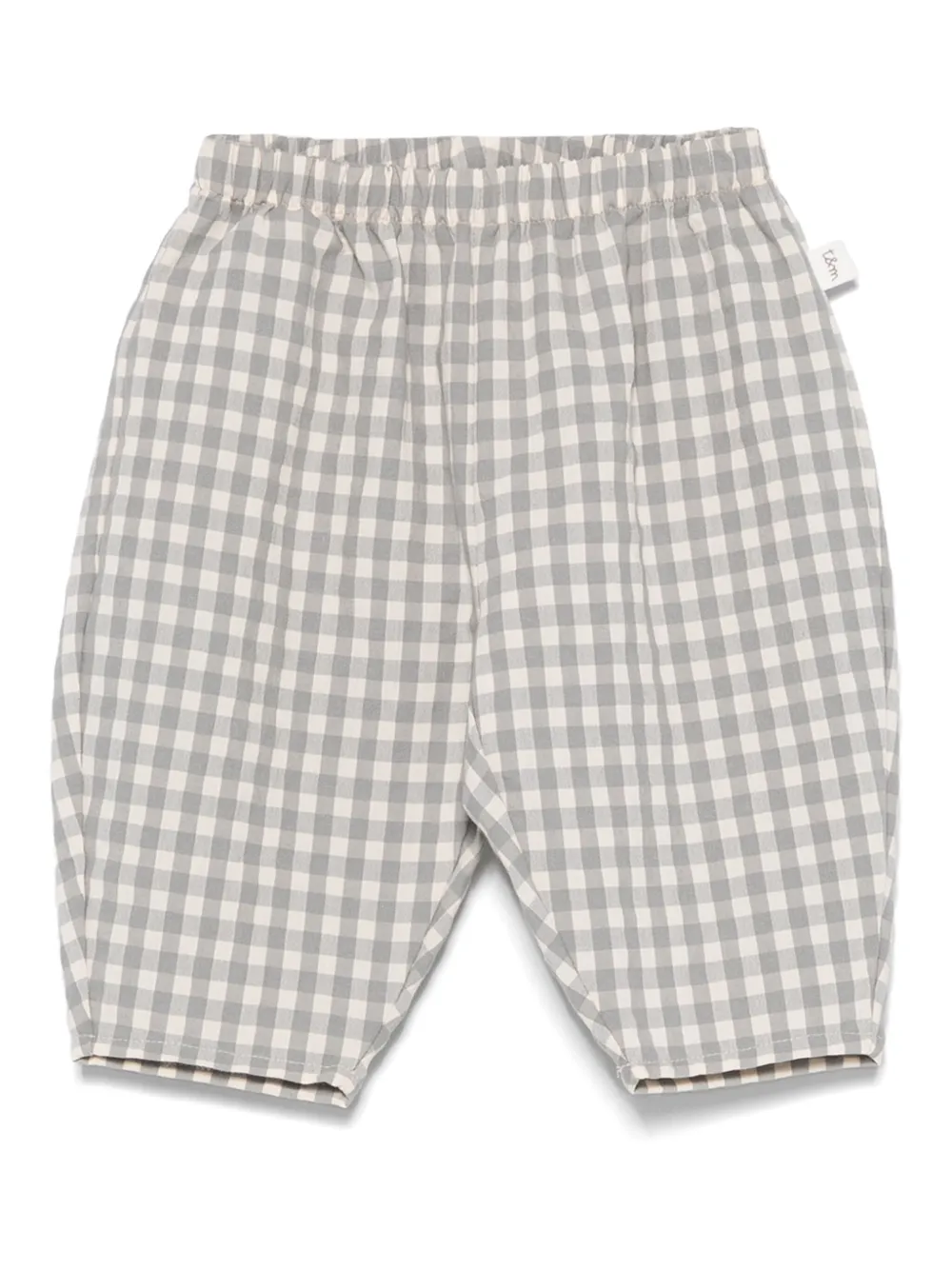 TEDDY & MINOU gingham-check trousers | Green | Image 1