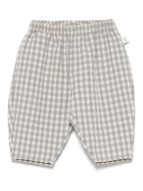 TEDDY & MINOU pantalones con estampado de cuadros gingham
