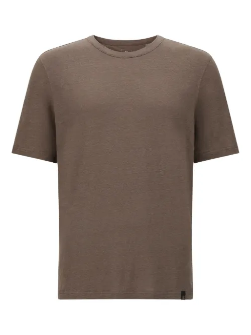 T-shirt en lin à design stretch - Boggi Milano - Modalova
