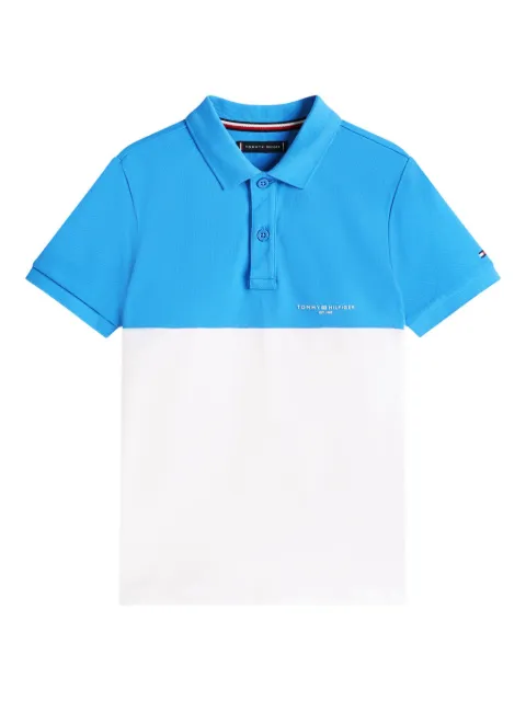 Tommy Hilfiger Junior Camisa polo de algodão stretch
