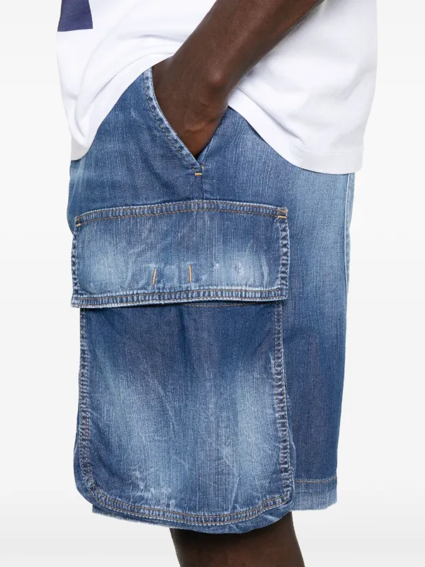 DSQUARED2 レザーライダースジャケット | ブルー | FARFETCH JP