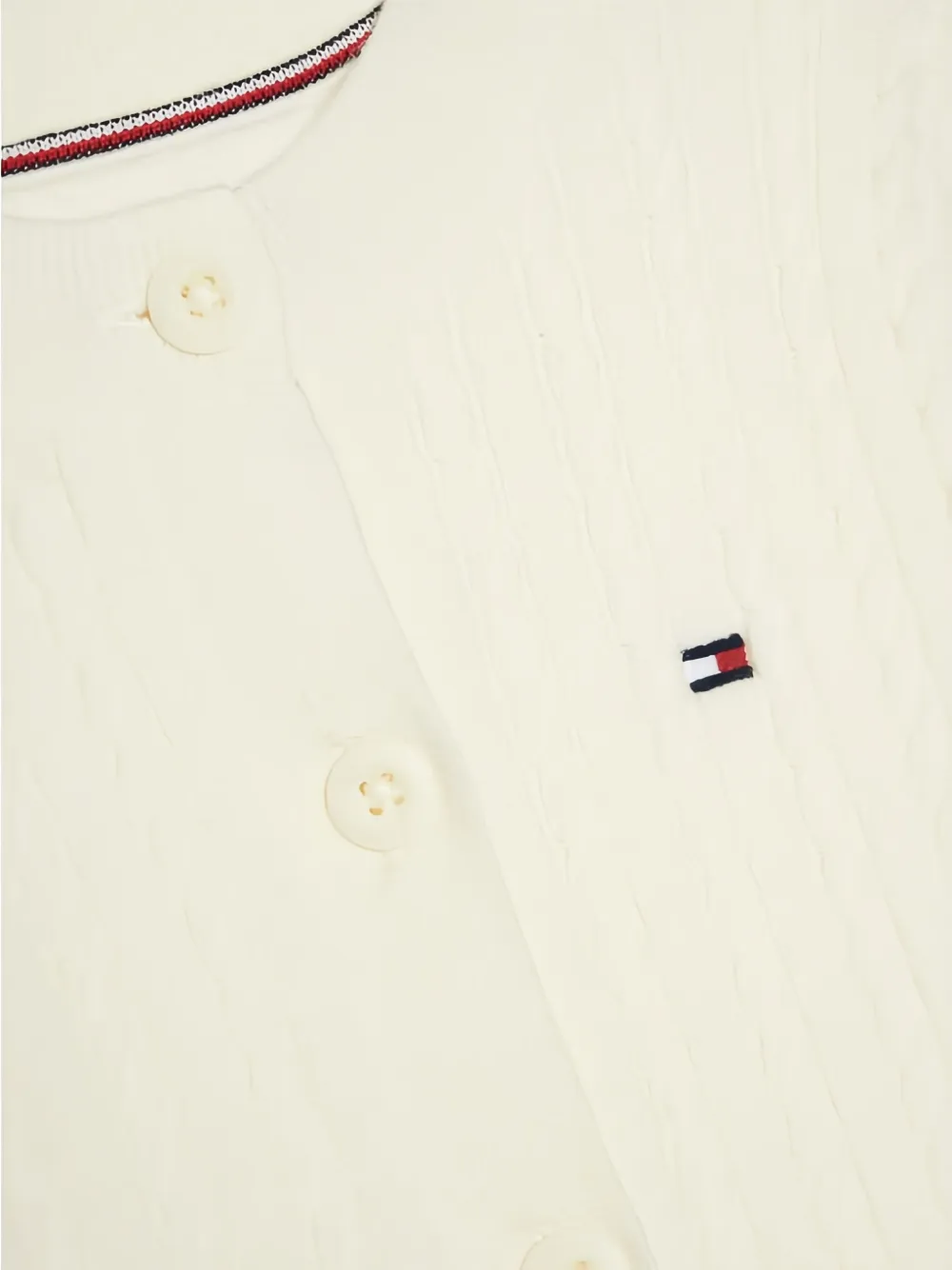 Tommy Hilfiger Vest met geborduurd logo Beige