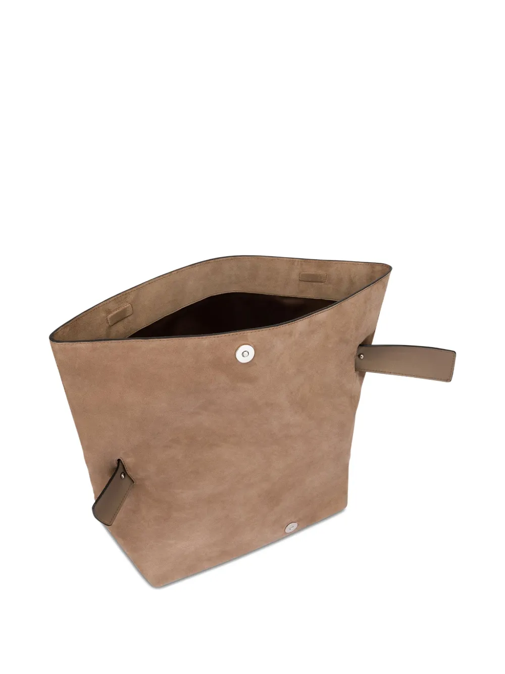 Alberta Ferretti Folded Suede Shoulder Bag In Green