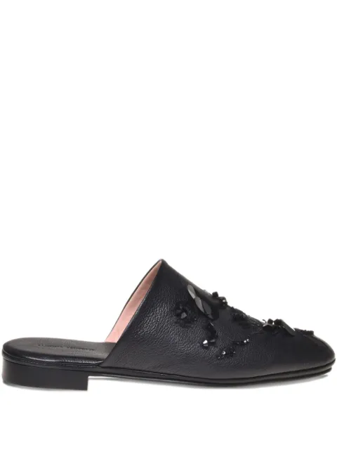 Alberta Ferretti sequin-embellished flat mules