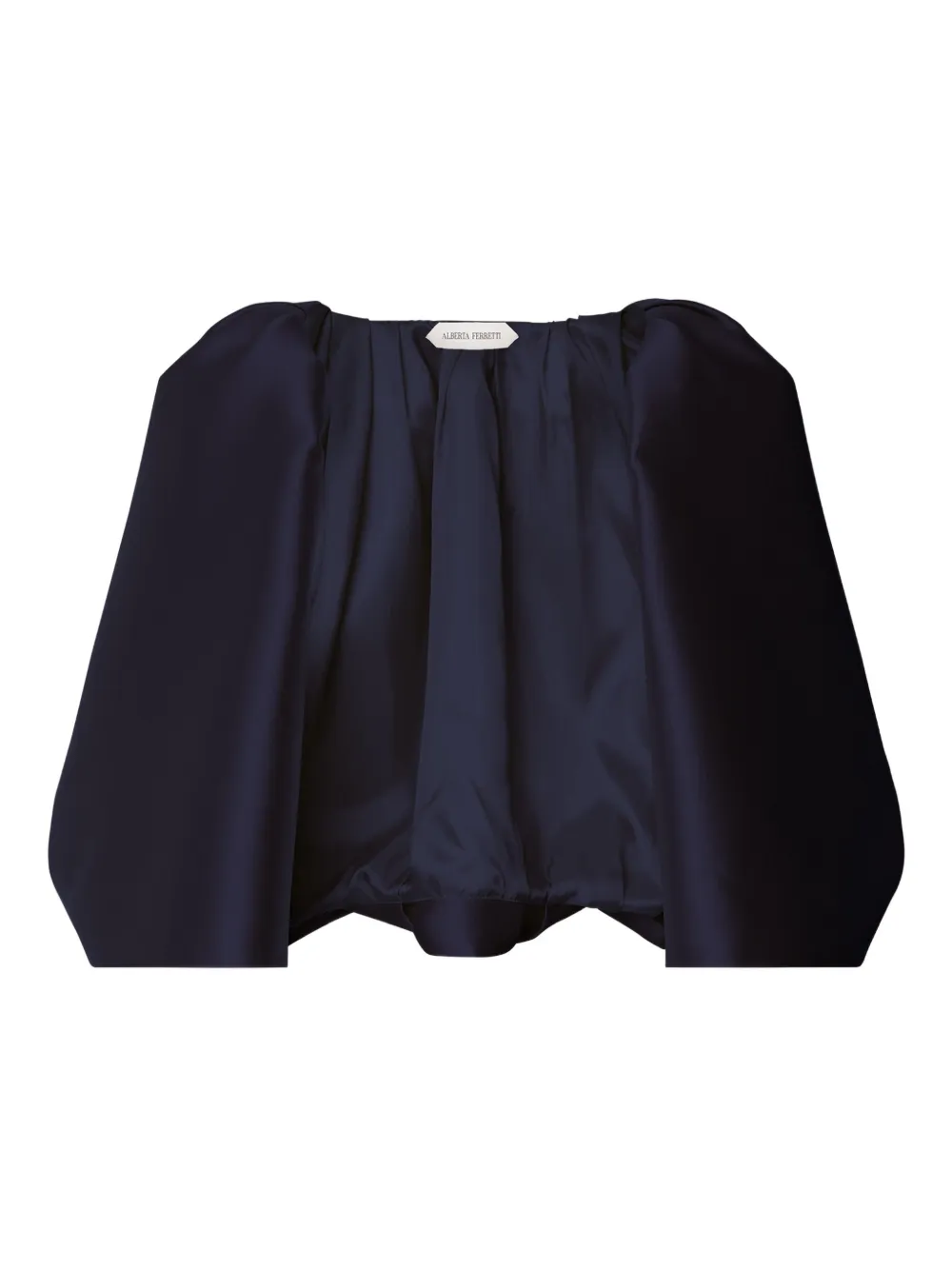 Alberta Ferretti Puff-sleeve Maxi Dress In Blue