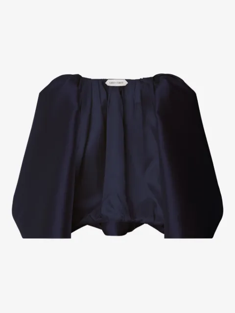 Alberta Ferretti puff-sleeve cape