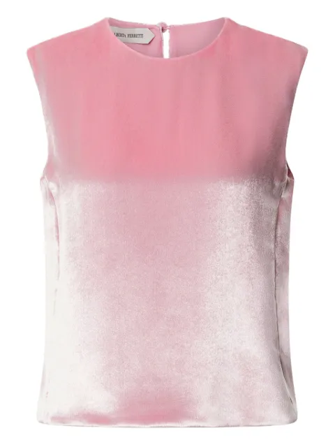 Alberta Ferretti satin-effect sleeveless top