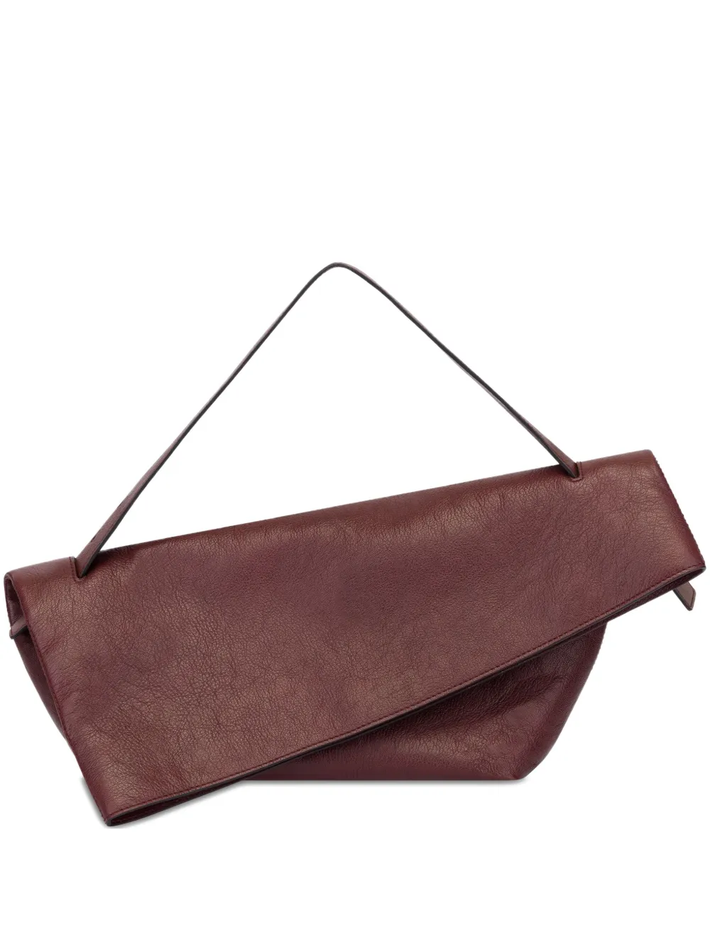 Alberta Ferretti asymmetric folded leather clutch bag | Red | Image 1