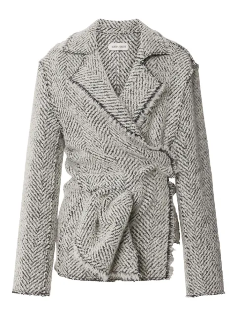 Alberta Ferretti herringbone-pattern jacket