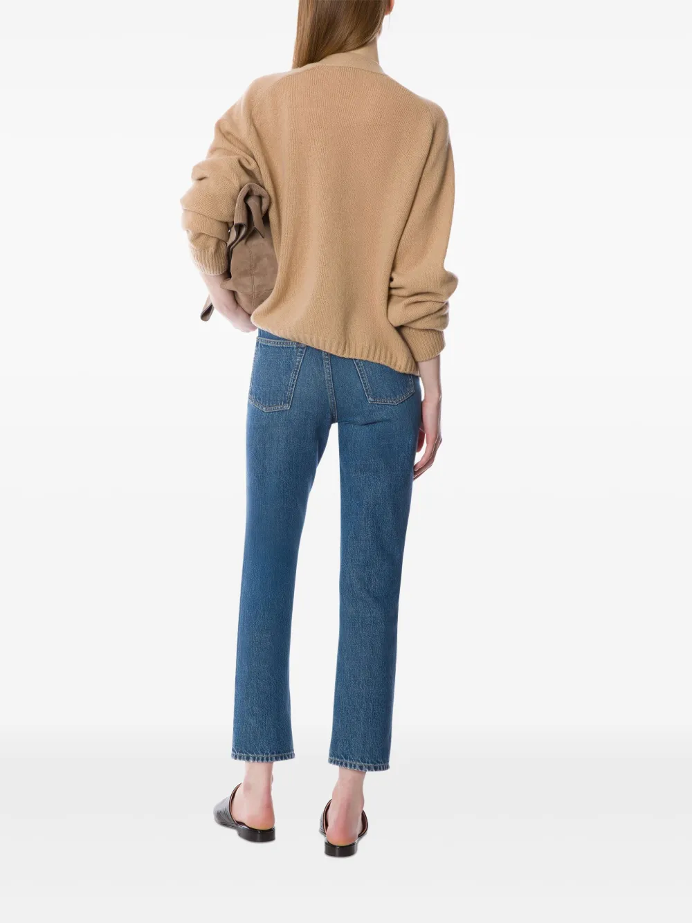 Alberta Ferretti Bead-embellished Cardigan In Neutral