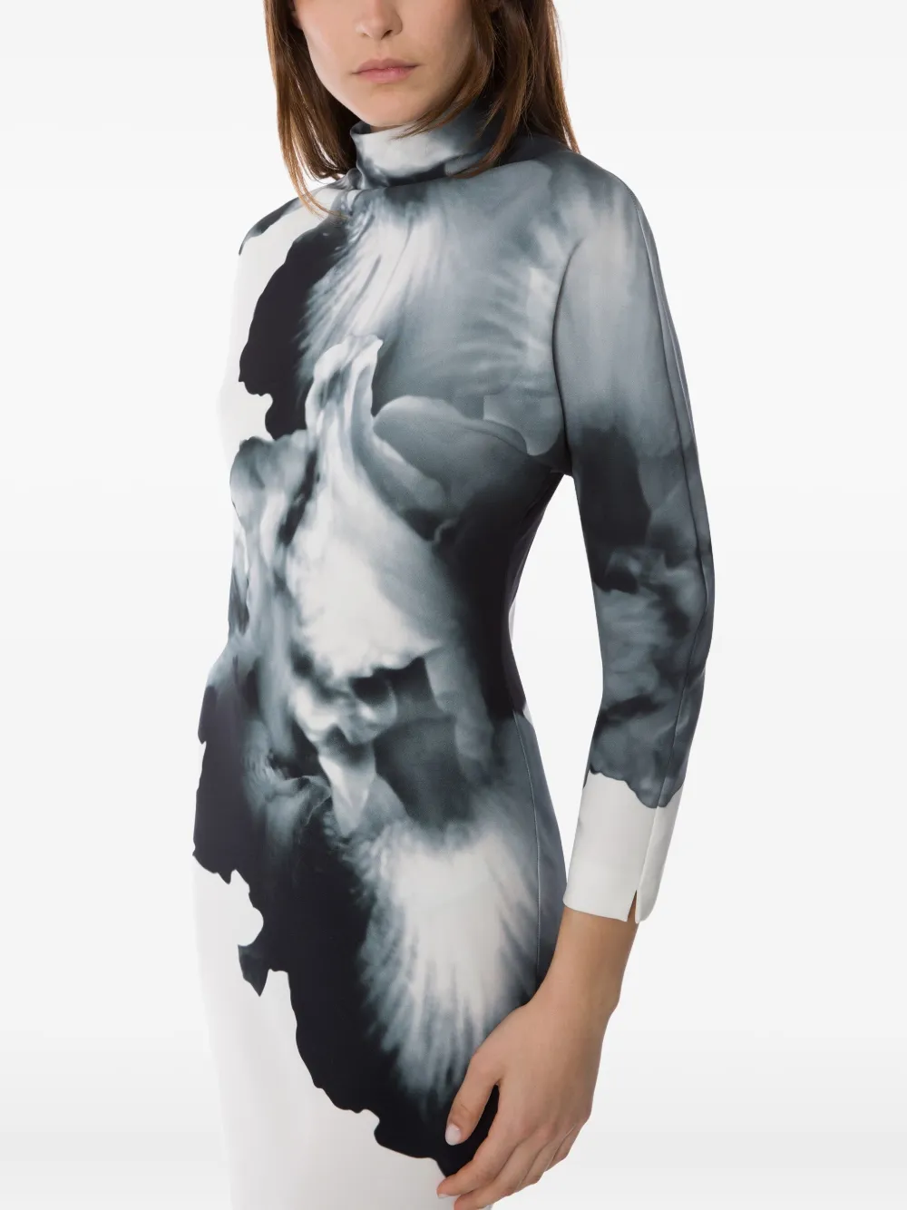 Alberta Ferretti Printed Dress In White