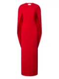 Alberta Ferretti crepe dress - Red