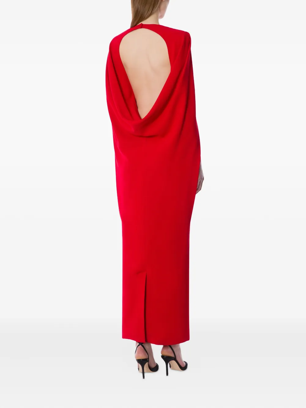 Alberta Ferretti Crêpe jurk Rood