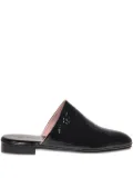 Alberta Ferretti leather mules - Black