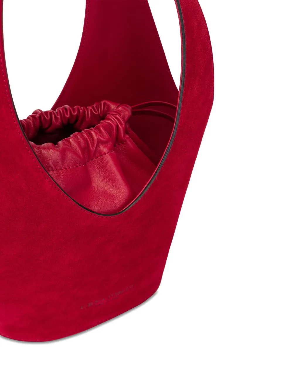 Alberta Ferretti Suede Shoulder Bag In Red