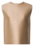 Alberta Ferretti satin top - Neutrals