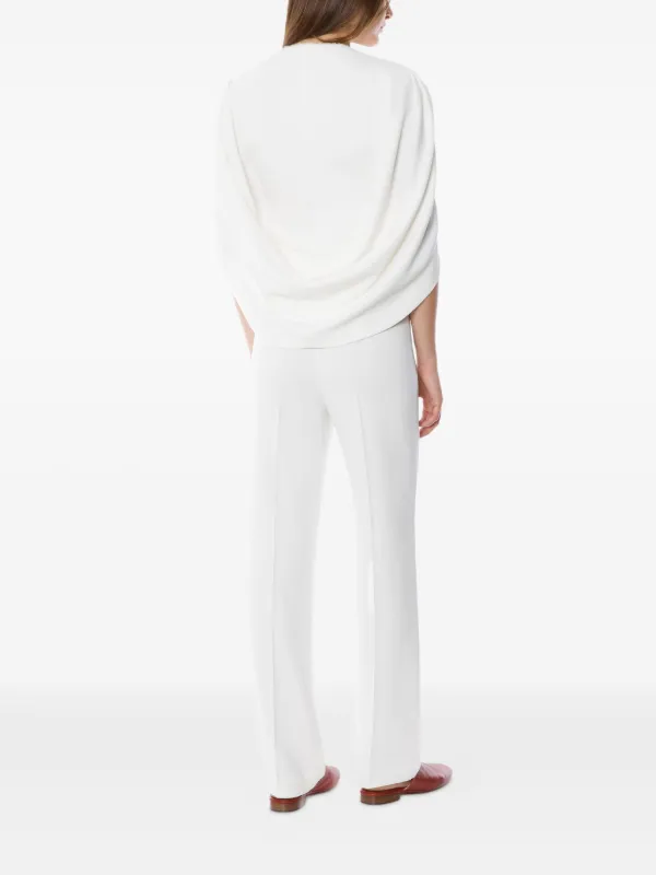 Alberta Ferretti ケープスリーブ ブラウス | ホワイト