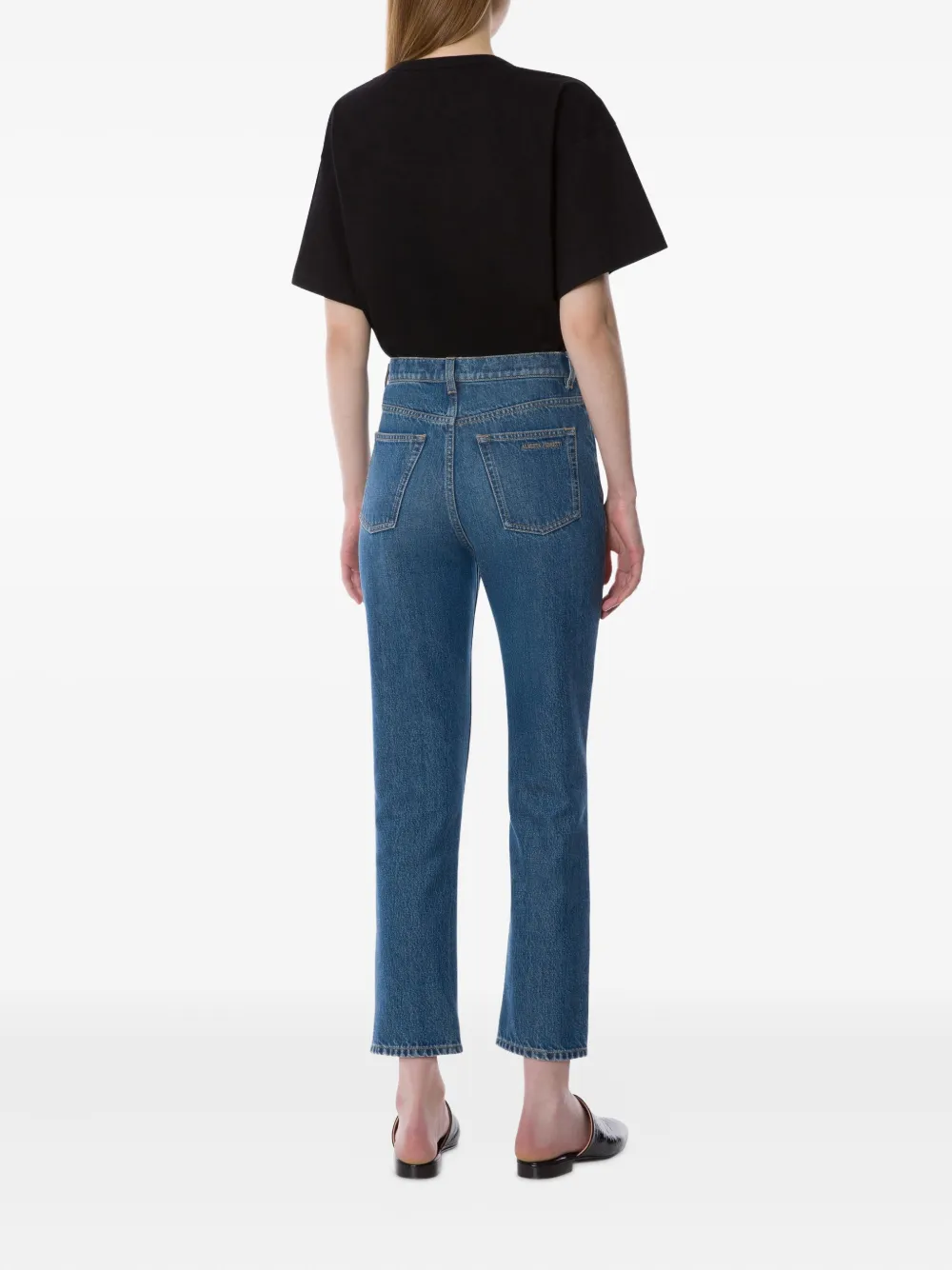 Alberta Ferretti Katoenen T-shirt Zwart