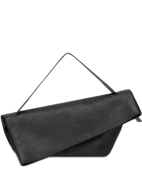 Alberta Ferretti asymmetric leather clutch bag