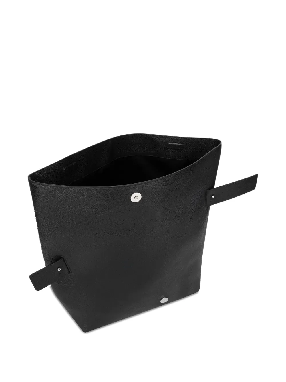 Alberta Ferretti Asymmetrical Clutch Bag Top Handle In Black