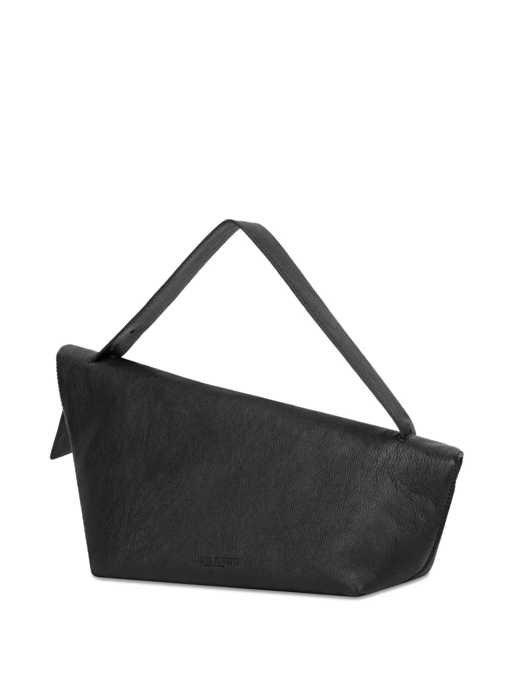 Alberta Ferretti Asymmetrical Clutch Bag Top Handle In Black