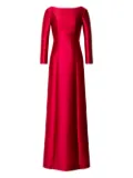Alberta Ferretti silk-satin dress - Red