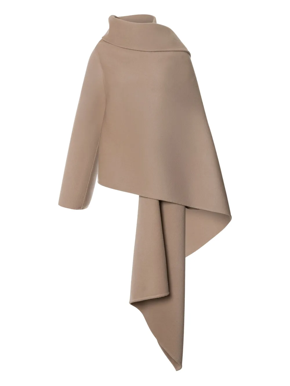 Alberta Ferretti 비대칭 드레이프 판초 | 뉴트럴 | Image 1
