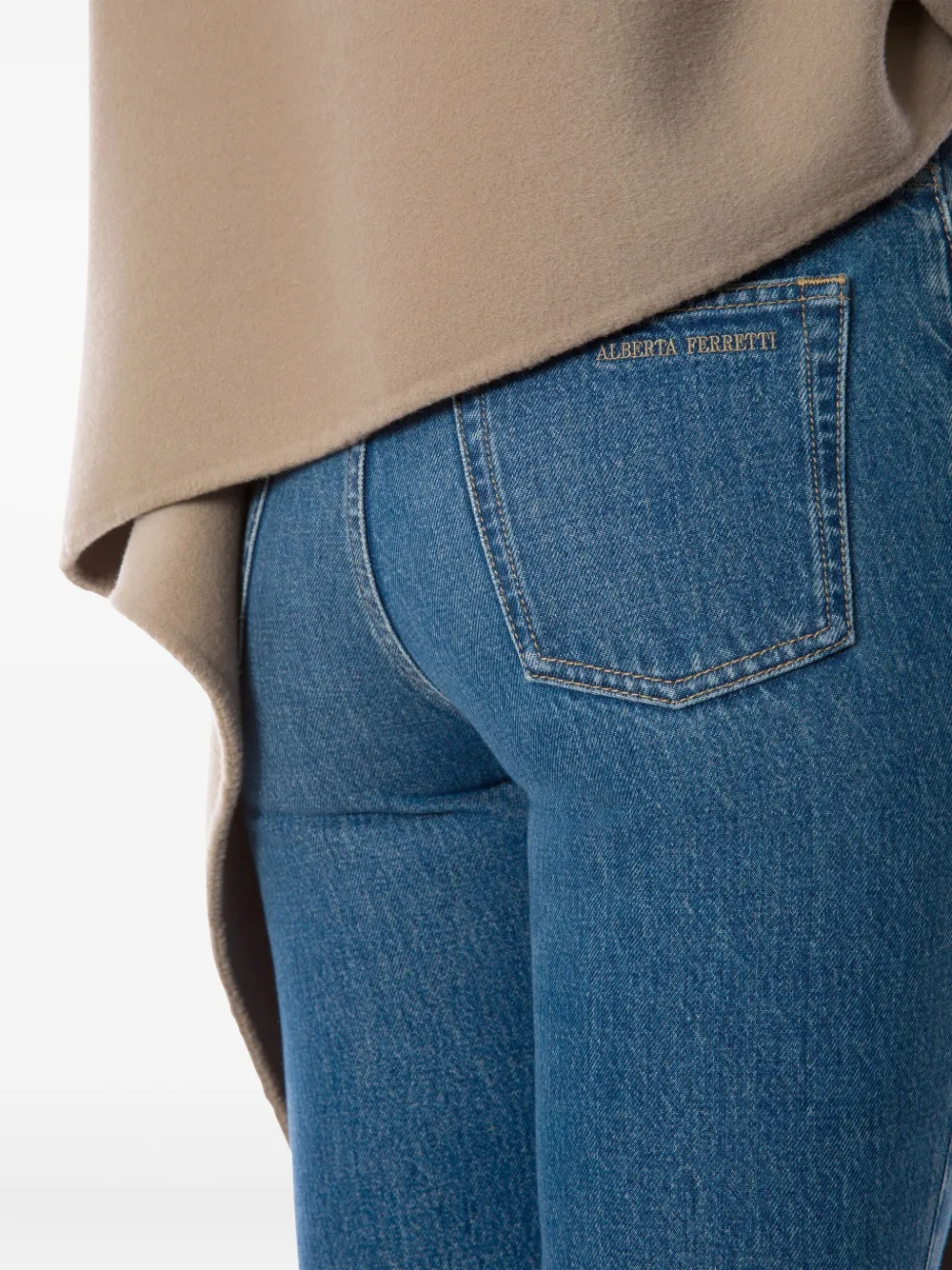 Alberta Ferretti Cropped jeans Blauw