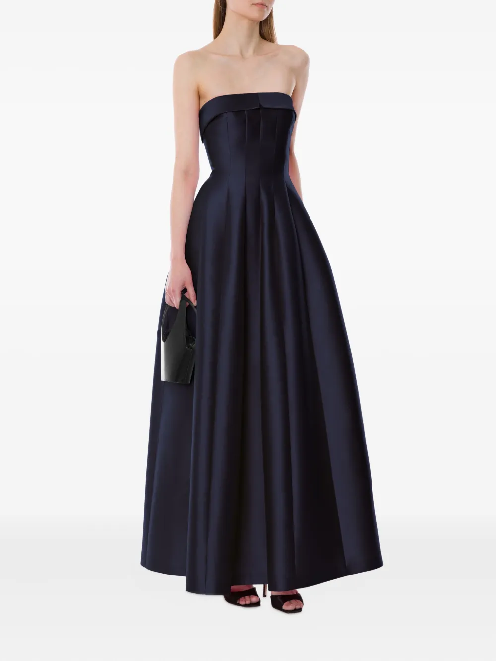 Alberta Ferretti Jurk van zijde-satijn - Blauw