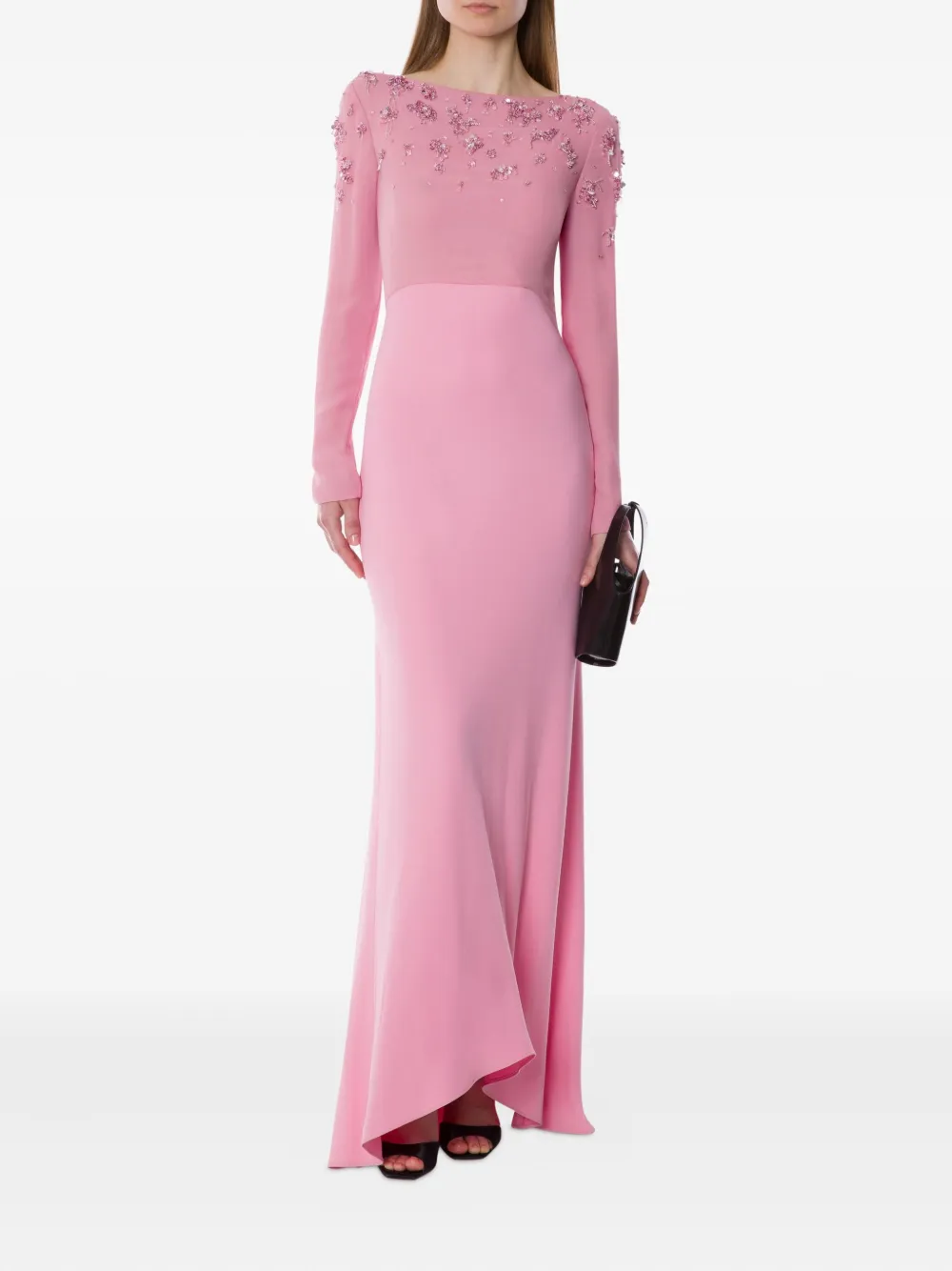Alberta Ferretti Crêpe jurk - Roze