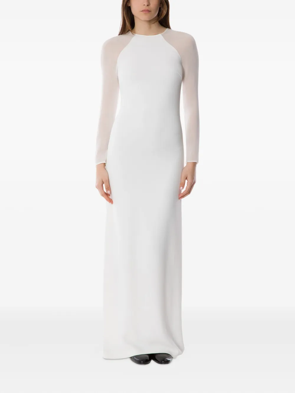 Alberta Ferretti Satijnen jurk - Wit