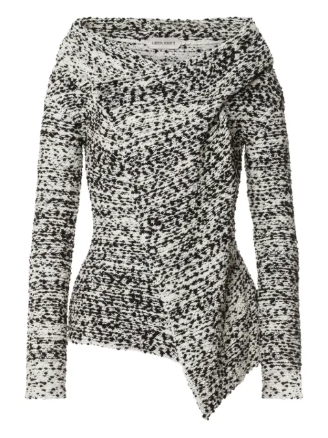 Alberta Ferretti asymmetric draped jacket 