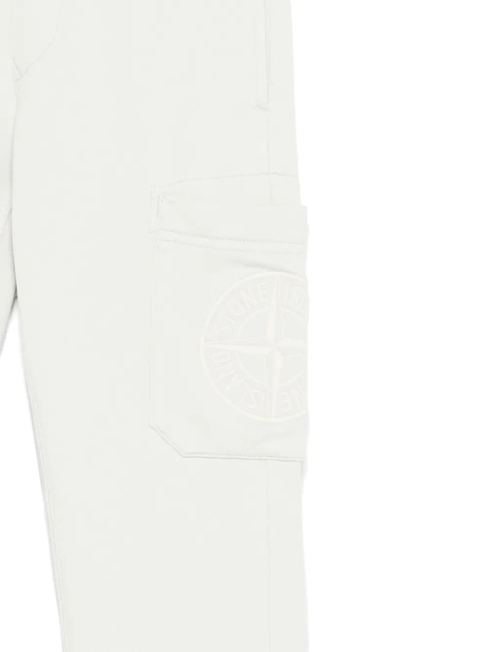 Stone Island Junior Trainingsbroek met Compass-logopatch Groen