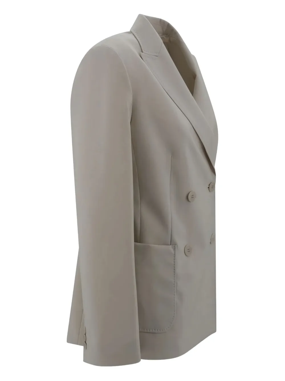 Max Mara Blazer met dubbele rij knopen Beige
