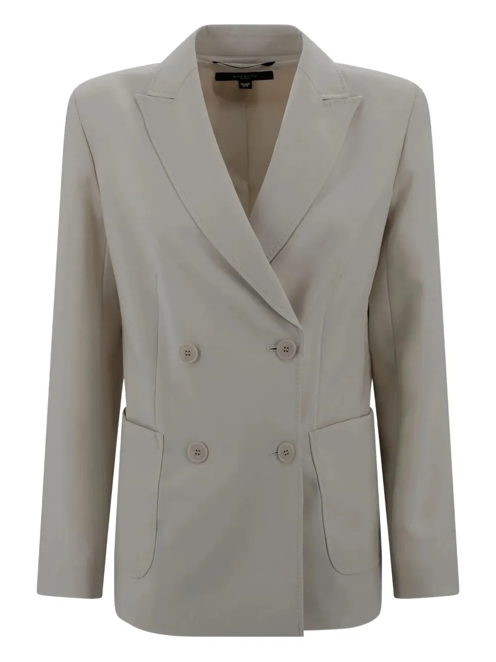 Max Mara Blazer met dubbele rij knopen Beige