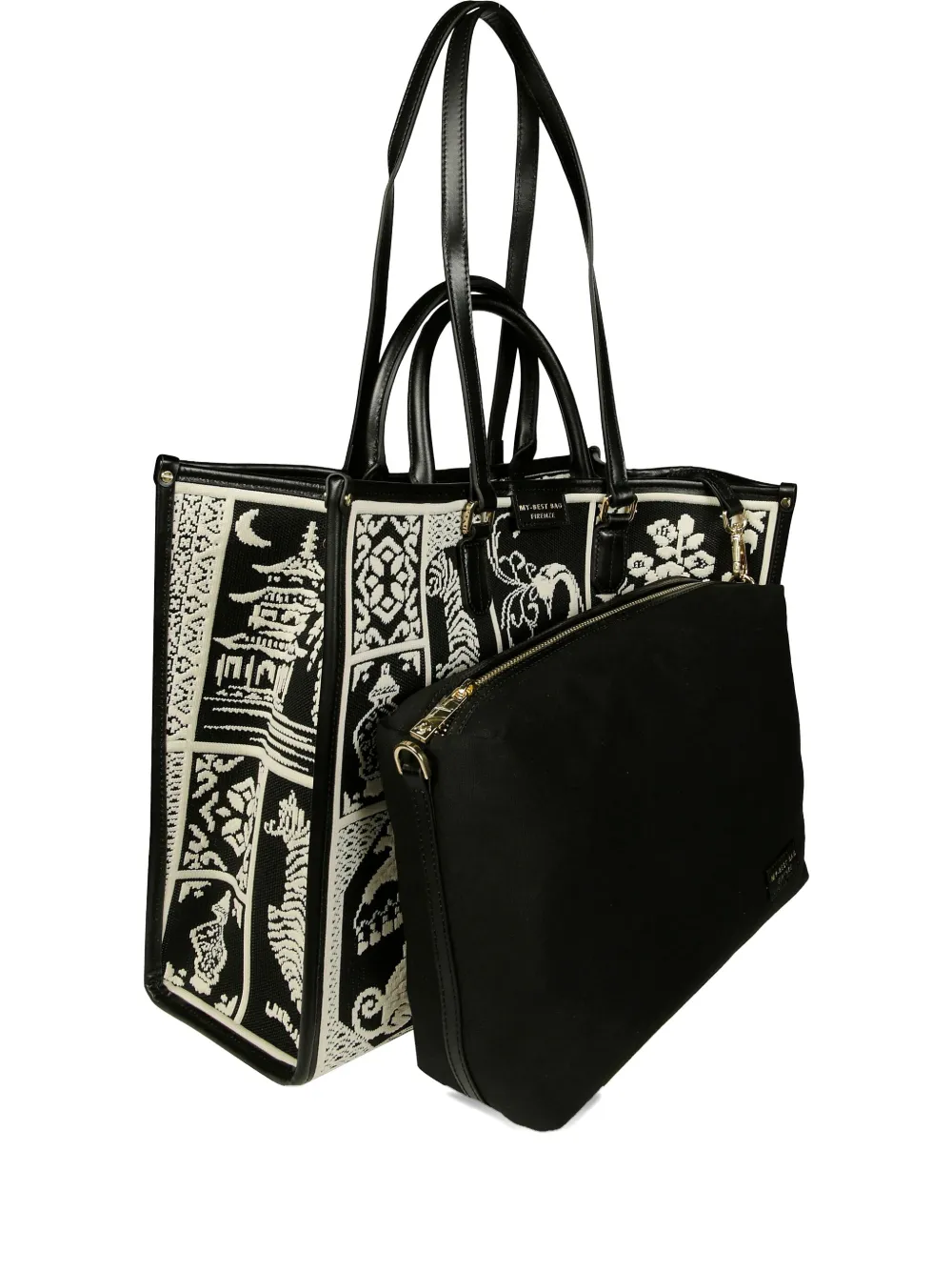 My Best Bag Graphic Tote Bag In Black