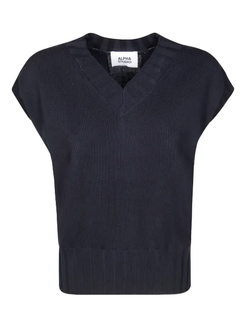 ALPHA STUDIO V-neck T-shirt 