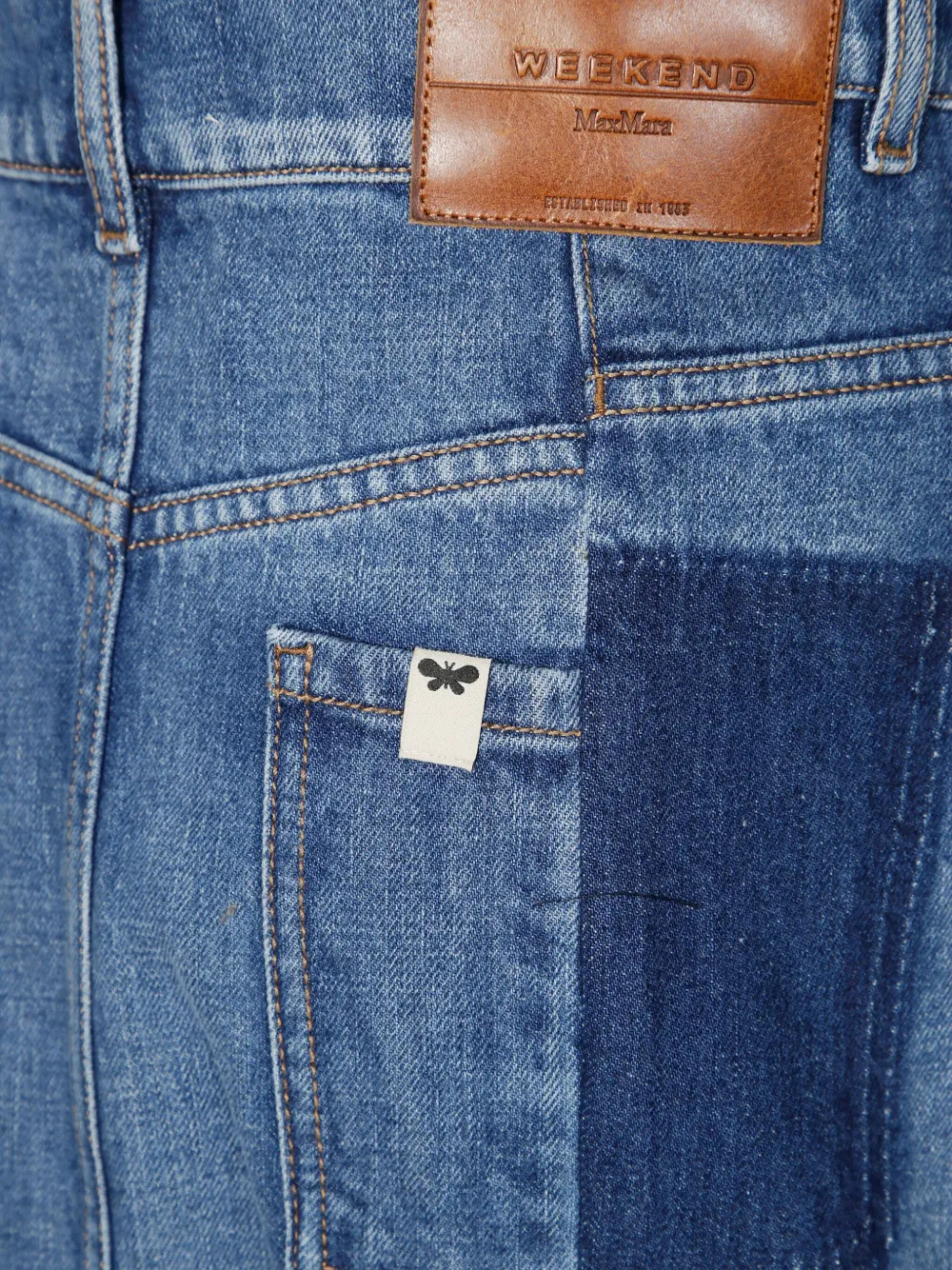 Weekend Max Mara Katoenen midi-rok Blauw