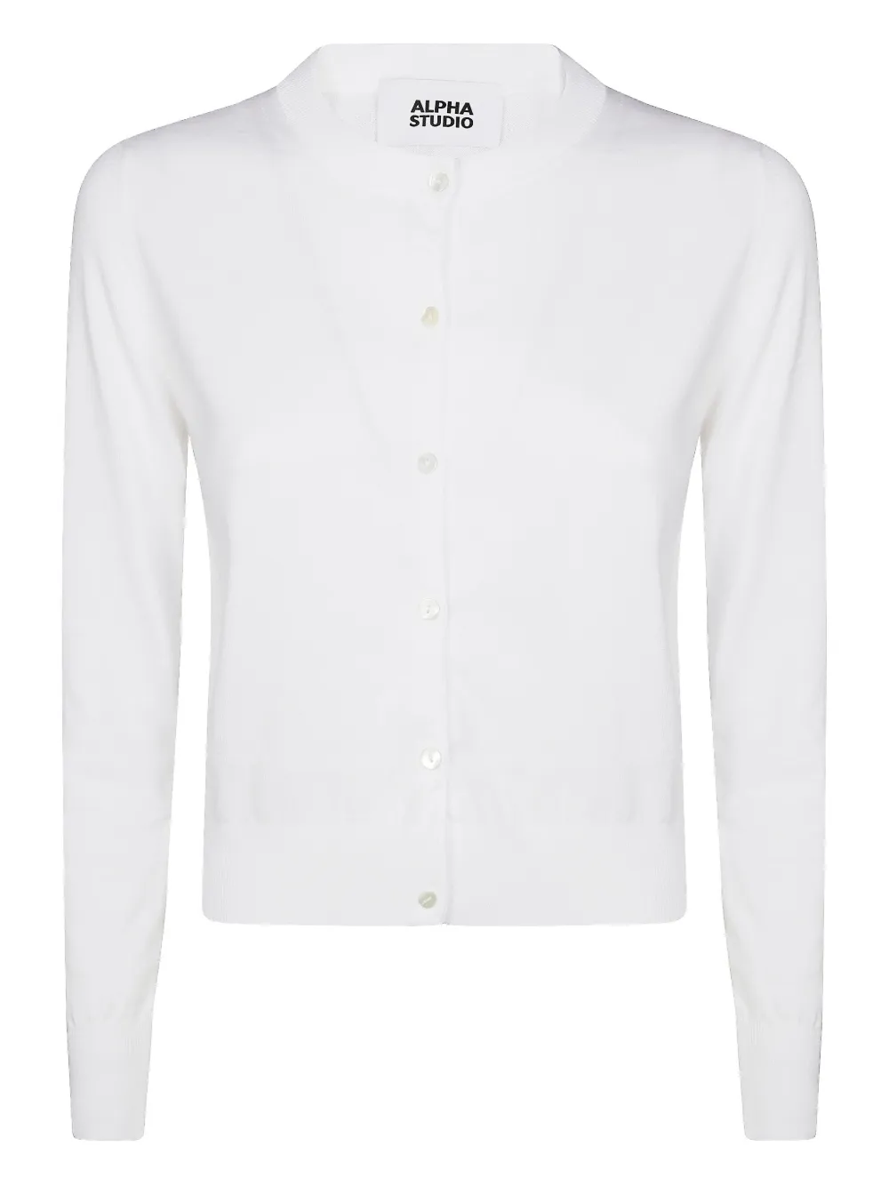 ALPHA STUDIO cotton cardigan | White | Image 1