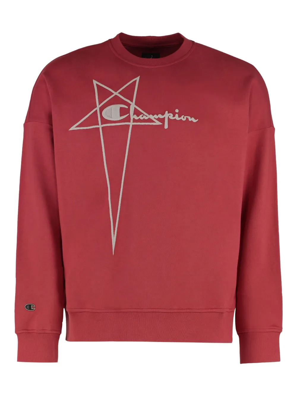 Rick Owens X Champion x Champion スウェットシャツ - レッド Rick Owens X Champion x Champion スウェットシャツ - レッド