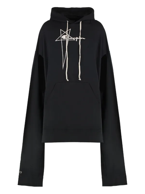 RickOwens × Champion ナイロンパーカー Rick Owens X Champion x Champion パーカー | ブラック | FARFETCH JP