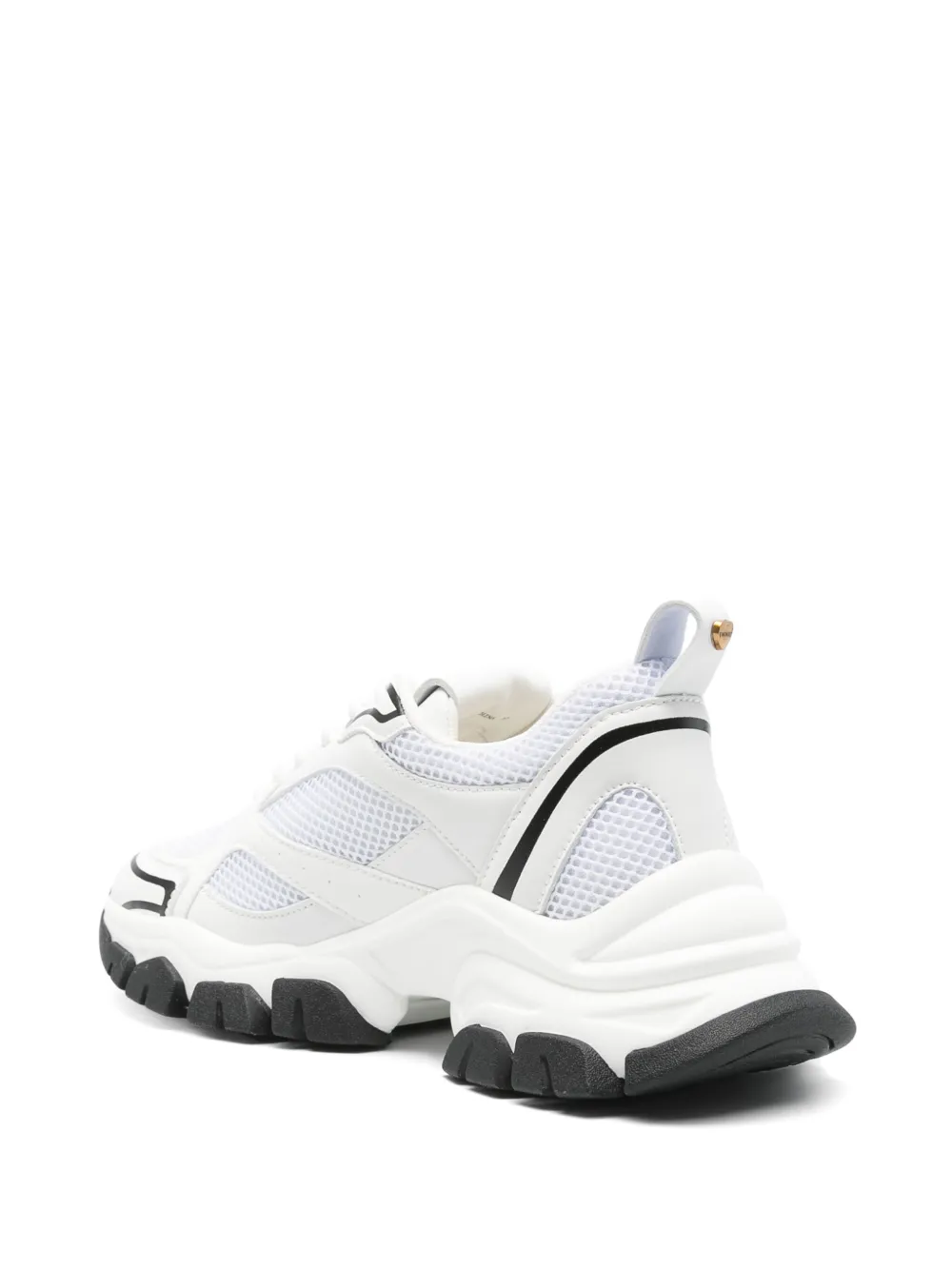 Shop Twinset Mesh-panelled Sneakers