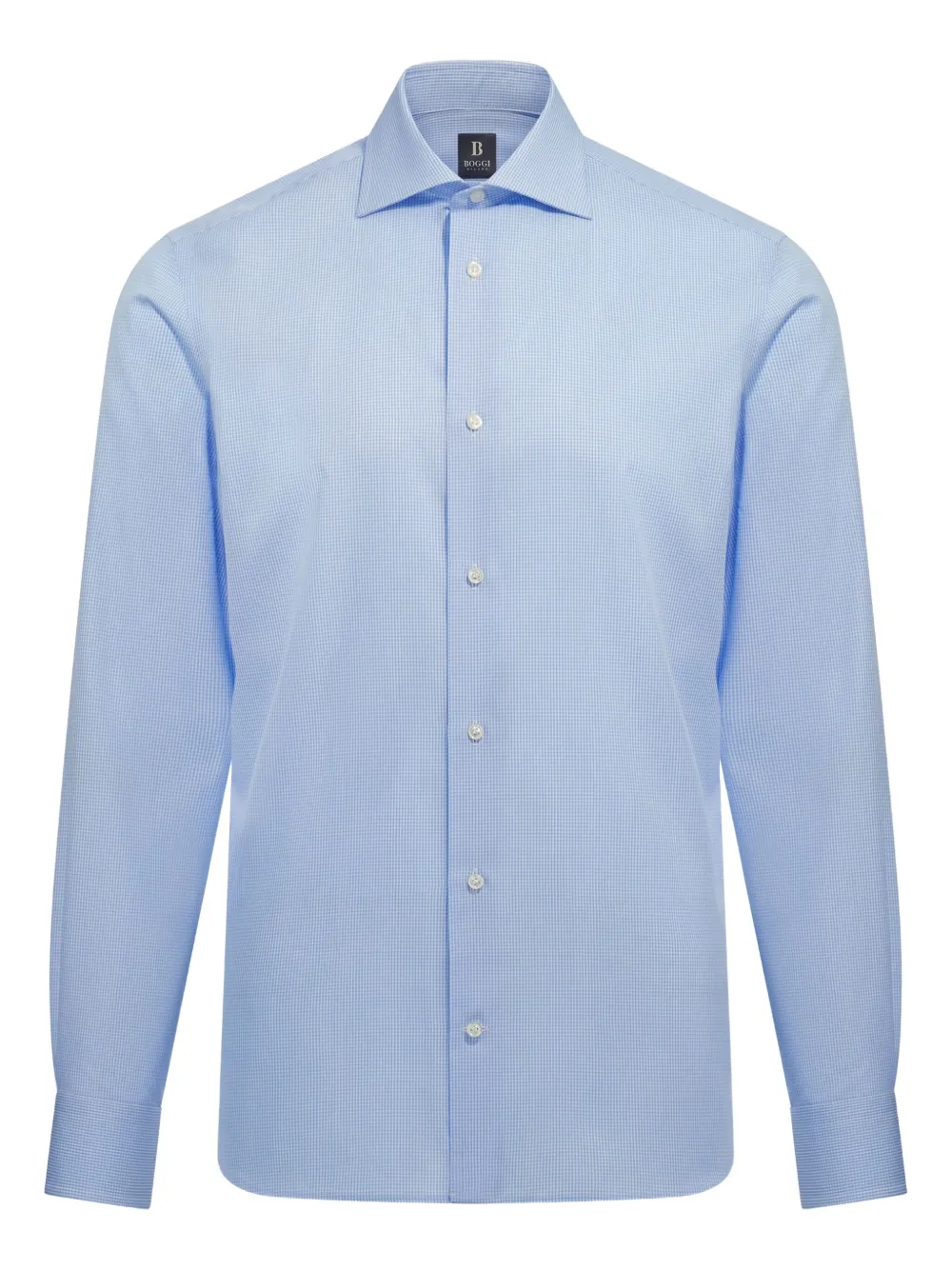 Boggi Milano slim-fit cotton shirt | Blue | Image 1