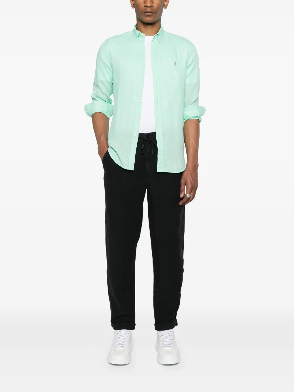 Polo Ralph Lauren Linnen overhemd - Groen