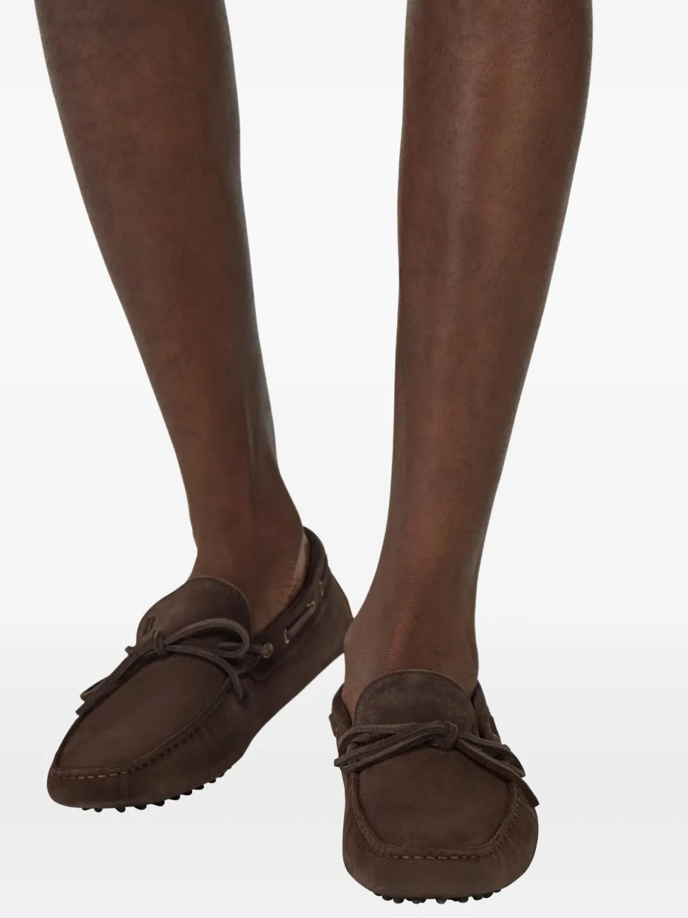 Boggi Milano Wind suede loafers Brown