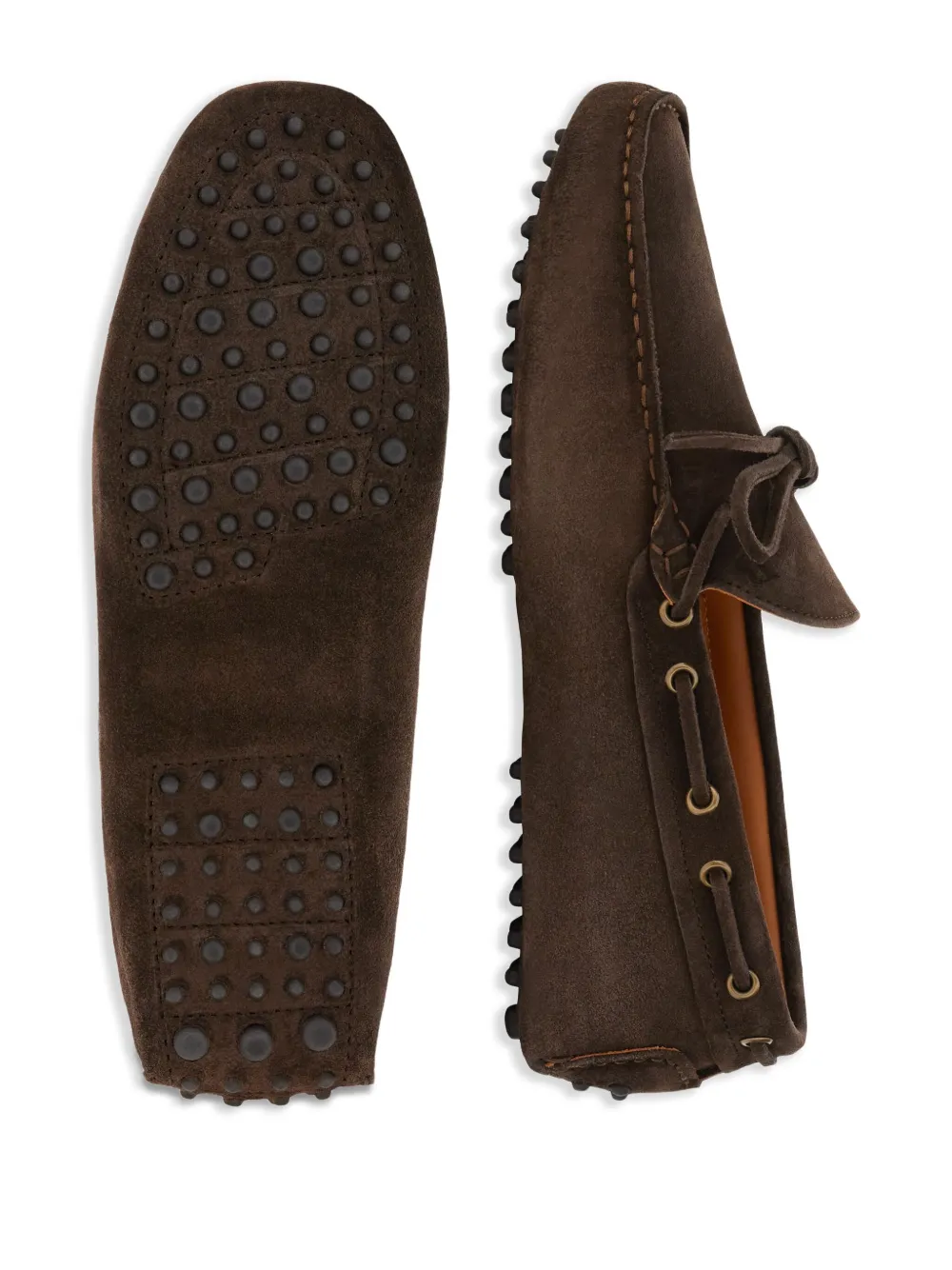 Boggi Milano Wind suede loafers Brown