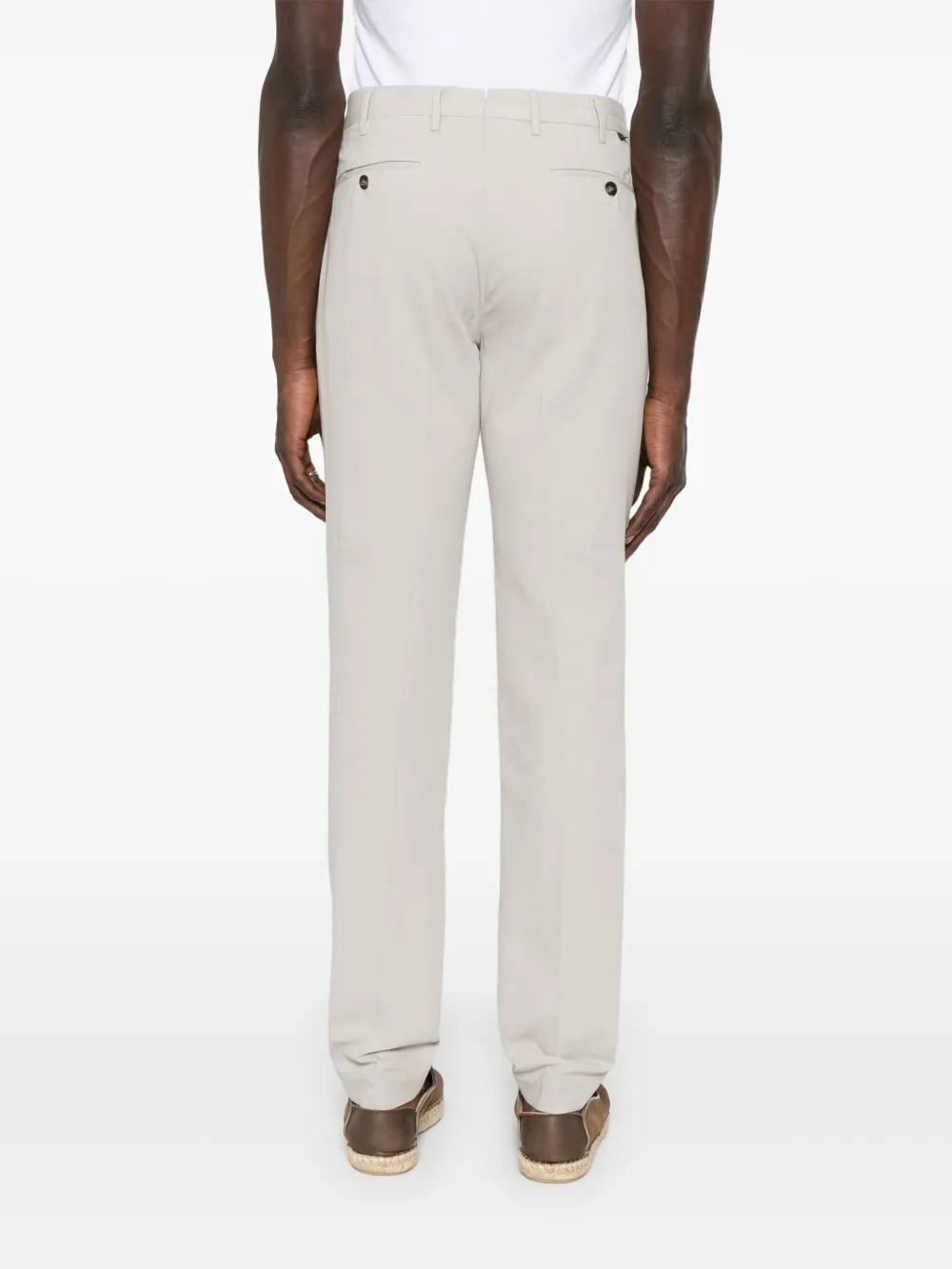 Incotex Broek met geplooid detail Beige