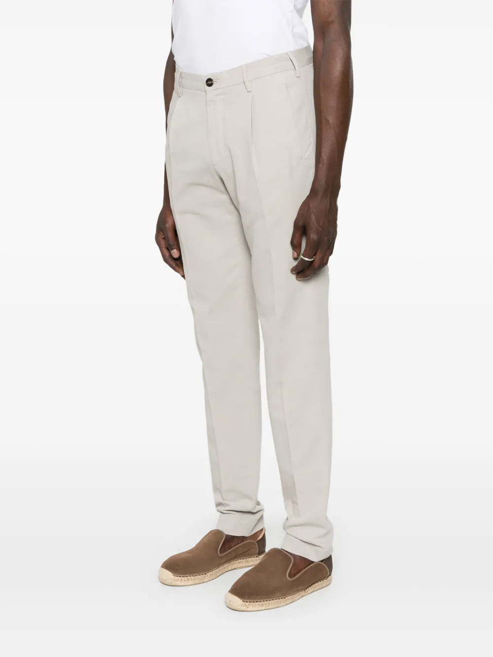 Incotex Pleat-detailed Trousers In Neutrals