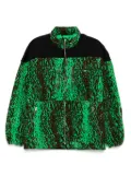 Stain Shade leopard-print jacket - Black